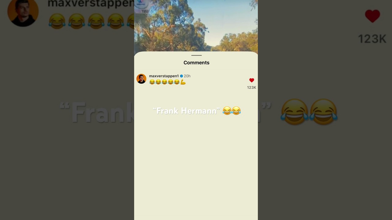 Daniel Ricciardo’s IG Post About Frank Hermann 😂😂