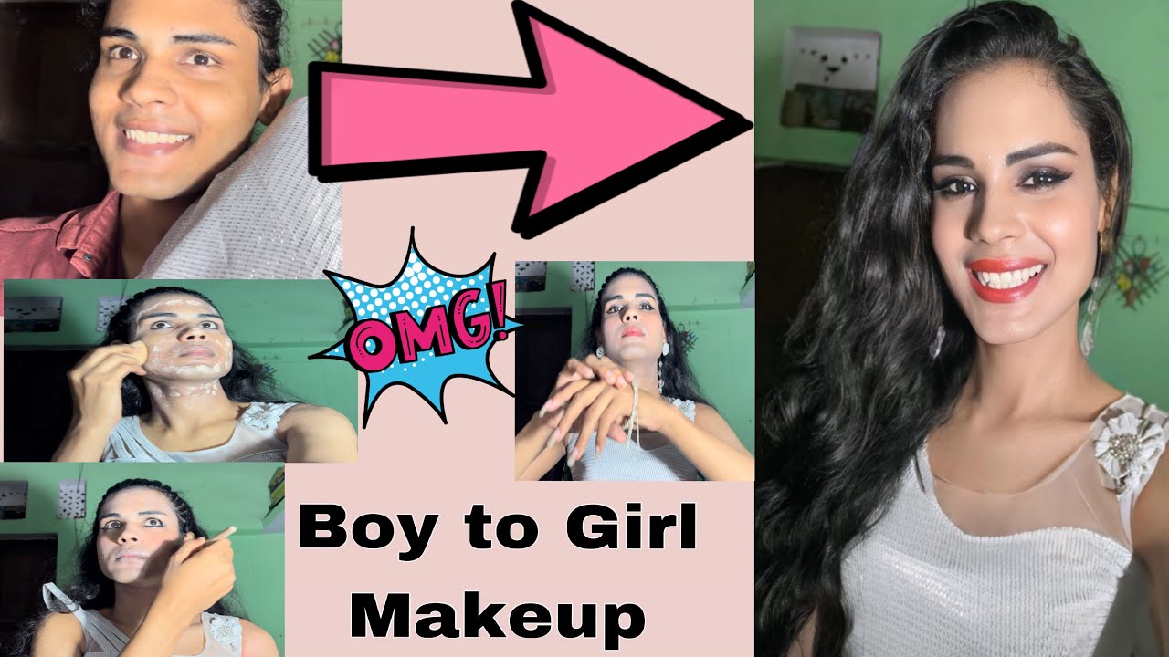 I Tried A Boy To Girl Makeup Transformation