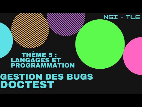 NSI Tle - Tests et Bugs - Doctest (Question de S.N.)