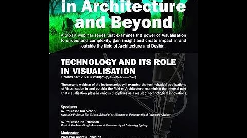 Visualisation in Architecture and Beyond Part 2_Technology and Its Role in Visualisation
