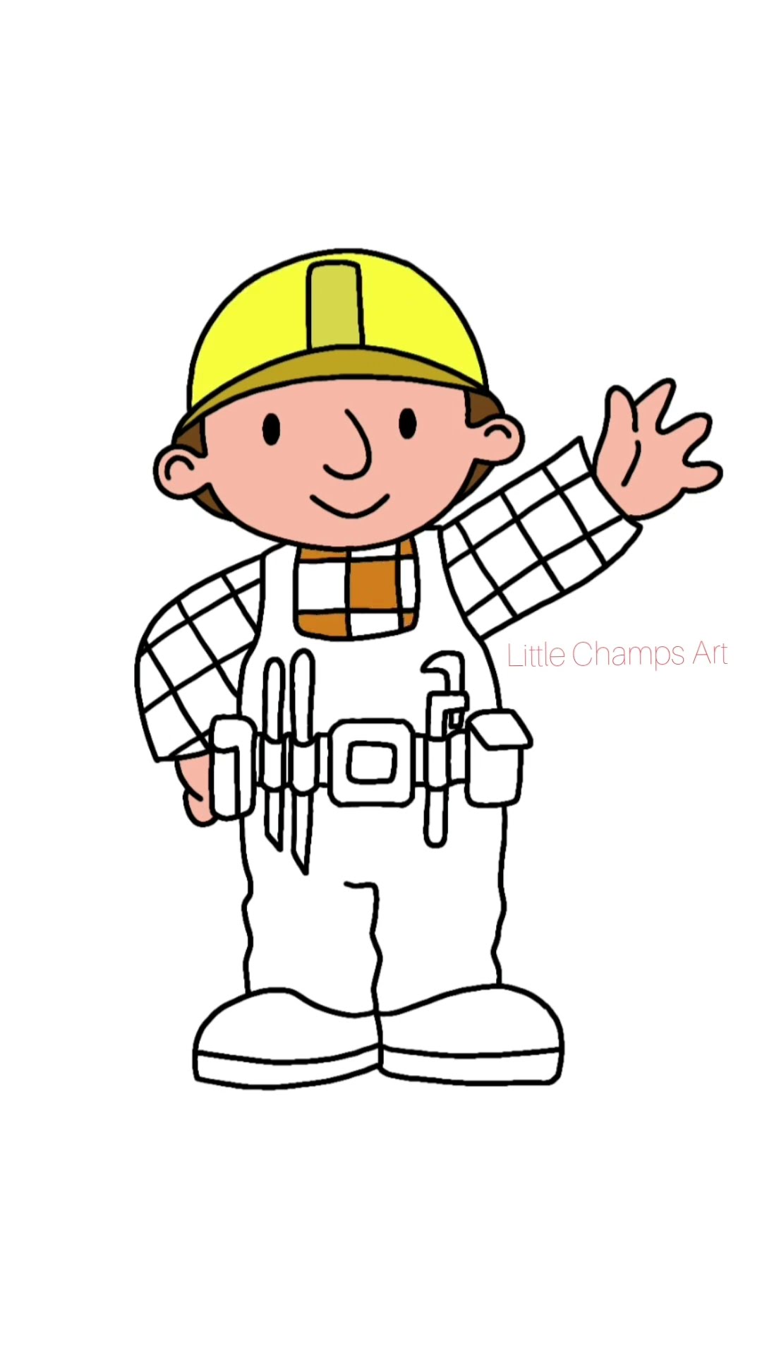 Bob the builder - Drawing - How to draw Bob - YouTube