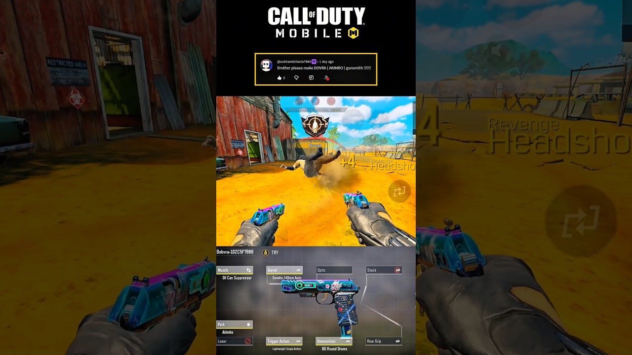 DOBVRA Is the NEW META! Fastest TTK Build in CODM 