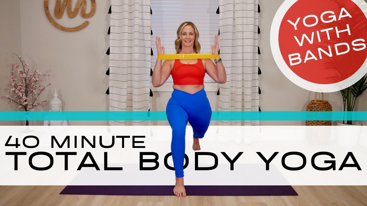 40 Minute Full Body Yoga Flow with Resistance Bands 