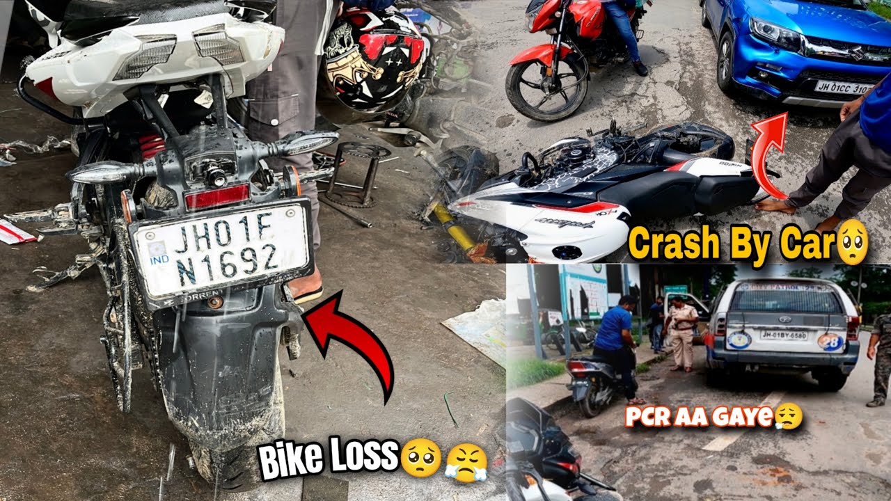 Live🛑Accident my Bike🥹Bike Crash Ho gaye😤 Police na Kiya Fine /Bajaj Ns200 Crash Full Vlog #ns200 