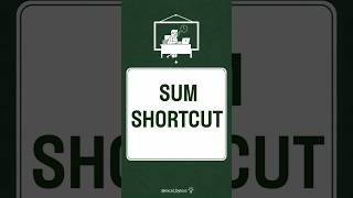 Excel Shortcut ⚡Alt + = → AutoSum instantly 📊👍 Like | #excel #spreadsheetmagic #exceltips