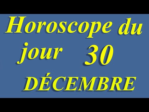 Vidéo: Horoscope Walter Mercado Du 30 Décembre