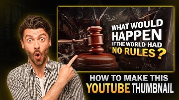 How to make a Creative Thumbnail For YouTube Video in Photoshop | Adobe Photoshop Tutorial