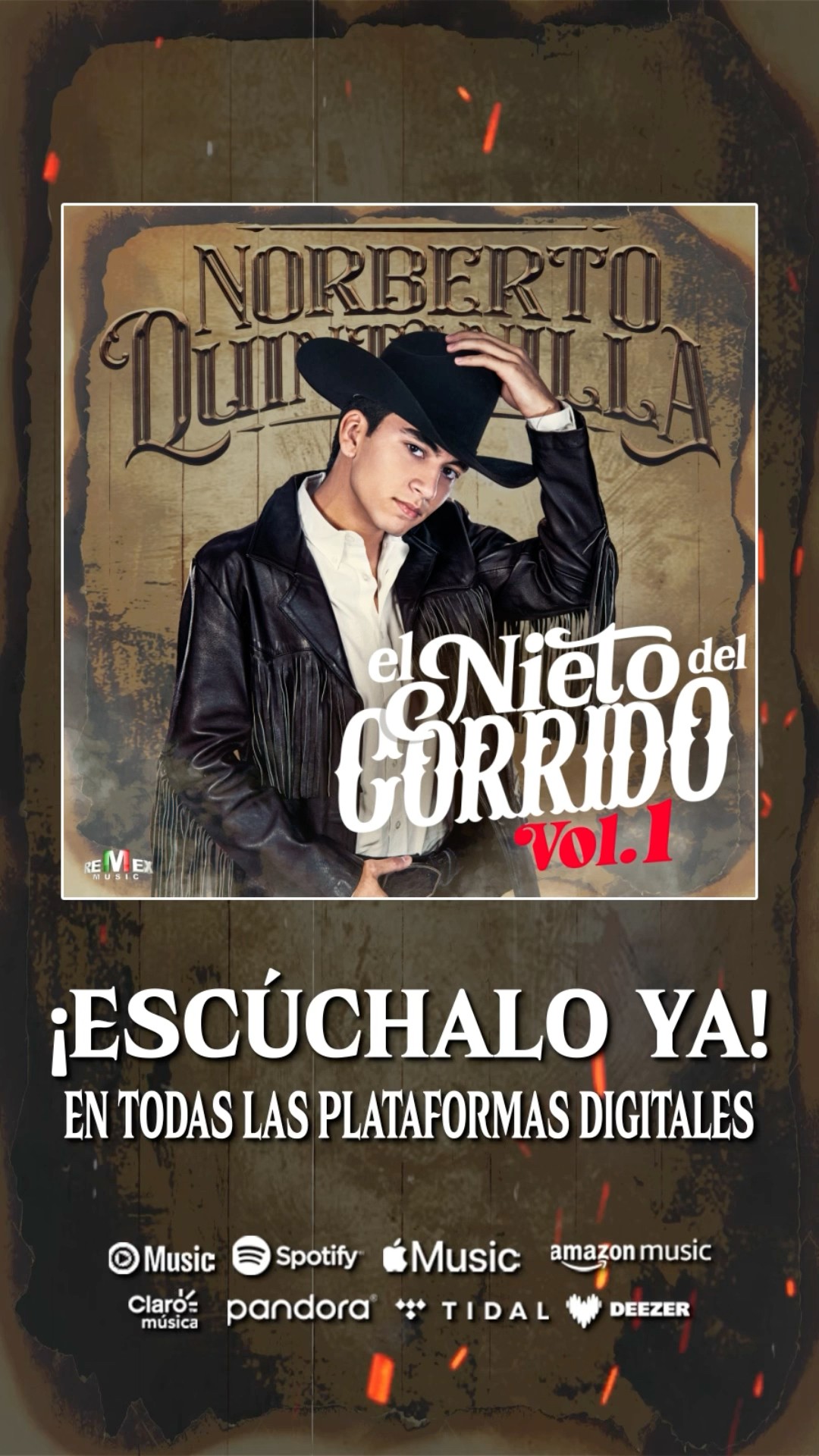 #ElNietoDelCorrido Vol.1 de Norberto Quintanilla ya esta disponible en plataformas digitales ???