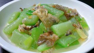 天熱沒胃口？試下這柴魚燜節瓜，鮮美開胃又解暑，比肉還好吃 🤤 My dad's Braised winter melon with bonito flakes ✅ delicious 📌tasty 🥗