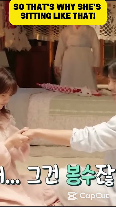 WHY IS SHE SITTING LIKE THAT? #choyihyun #chooyoungwoo #headoverheels