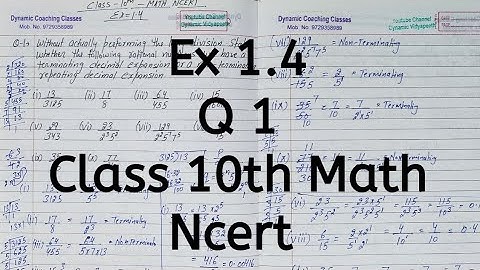 Ex 1.4 | Q 1 | Chapter 1 | Real Numbers | Class 10 Math