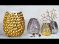 Stylist Flower Vase making || Cement flower vase - Gypsum flower vase