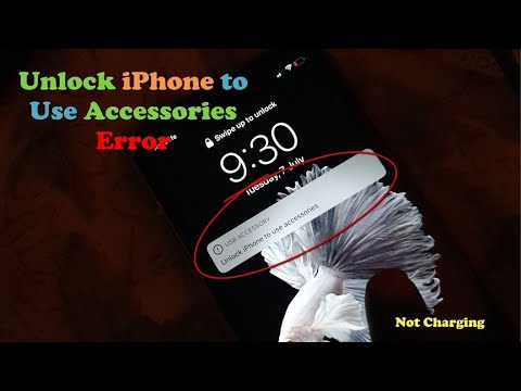 Unlock iPhone to use Accessories not Charging Fix