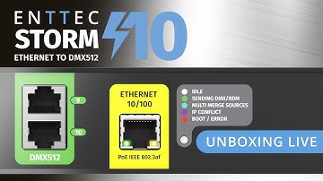 ENTTEC Storm10 Live Unboxing