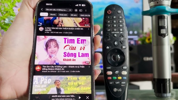 Cách Chọn Bài hát Karaoke trên Tivi qua Điện Thoại, Kết nối điện ...