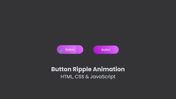 Button Ripple Animation using HTML, CSS & JavaScirpt