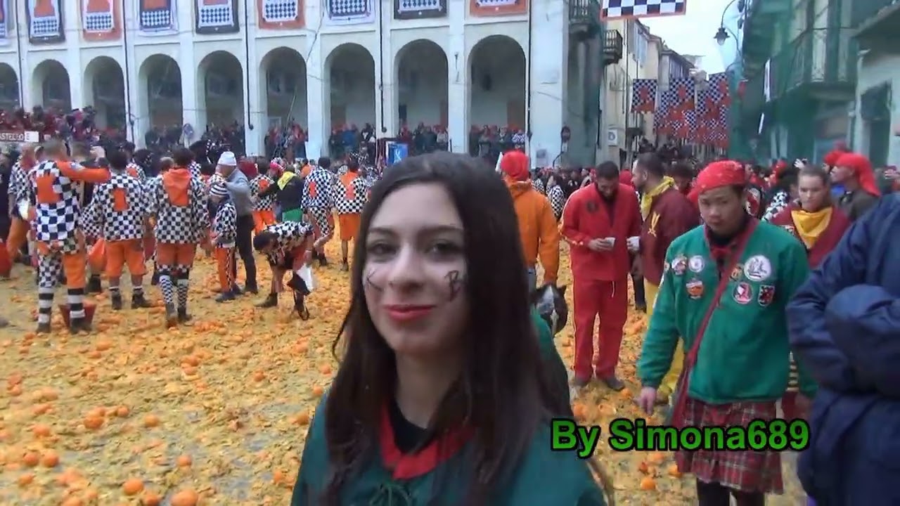 Battaglia delle Arance, grande battaglia, Ivrea, riprese ai piedi dei Carri