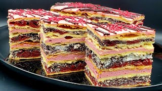 🍒Incredible cake with cherries and poppy seeds Ukrainian pastries