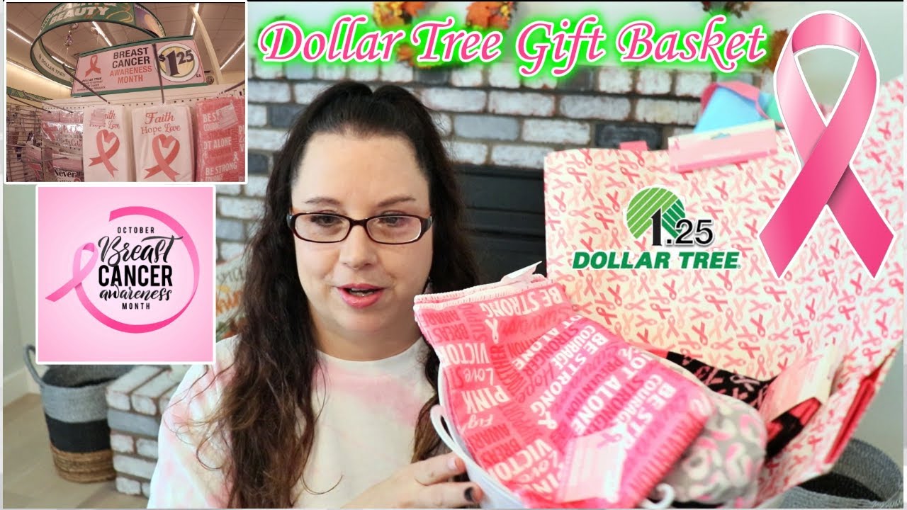 🎗BREAST CANCER AWARENESS MONTH GIFT BASKET ALL DOLLAR TREE ITEMS