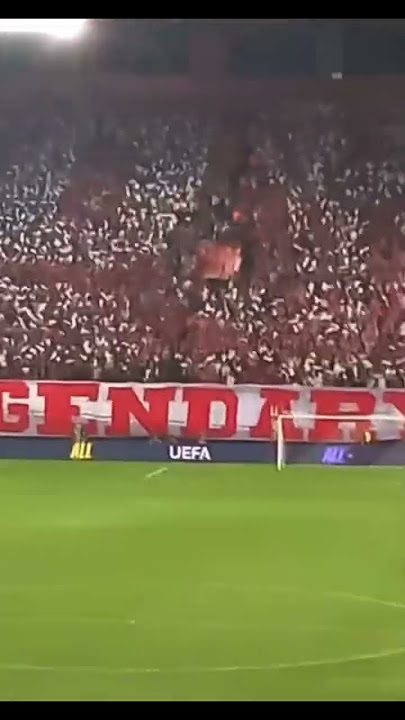GATE 7 COREO AGAINST Braga ΚΑΙ ΣΤΗΝ OPAP ARENA… #Olympiacos #gate7 #piraeus #football #Greece
