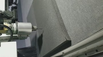 cnc oscillating tangential knife cutting foam 30mm