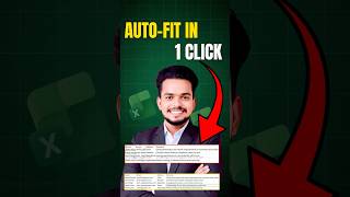 Auto Fit Column width In 1 Click In Excel 😱🔥 #excel #shorts #trendingshorts