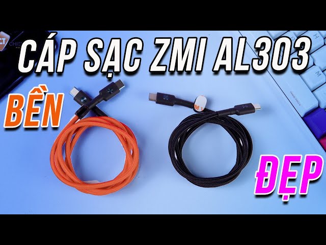 Cáp sạc Type C to Type C siêu bền, giá cực rẻ Xiaomi ZMI AL303 1m - Hỗ trợ dòng điện 3A 60W