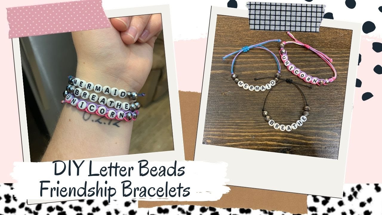 DIY Friendship Bracelets with Letter Beads, Otherwise Ama…