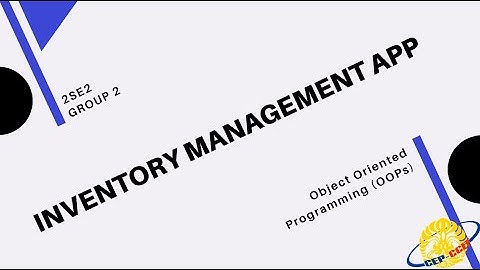 Project Group 2 | Inventory Management in Supermarket using Apache NetBeans