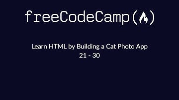 freeCodeCamp - Learn HTML by Building a Cat Photo App 21 - 30 pt-br
