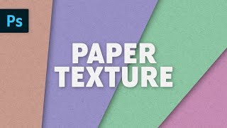 : Paper Texture Effect | Photoshop Tutorial