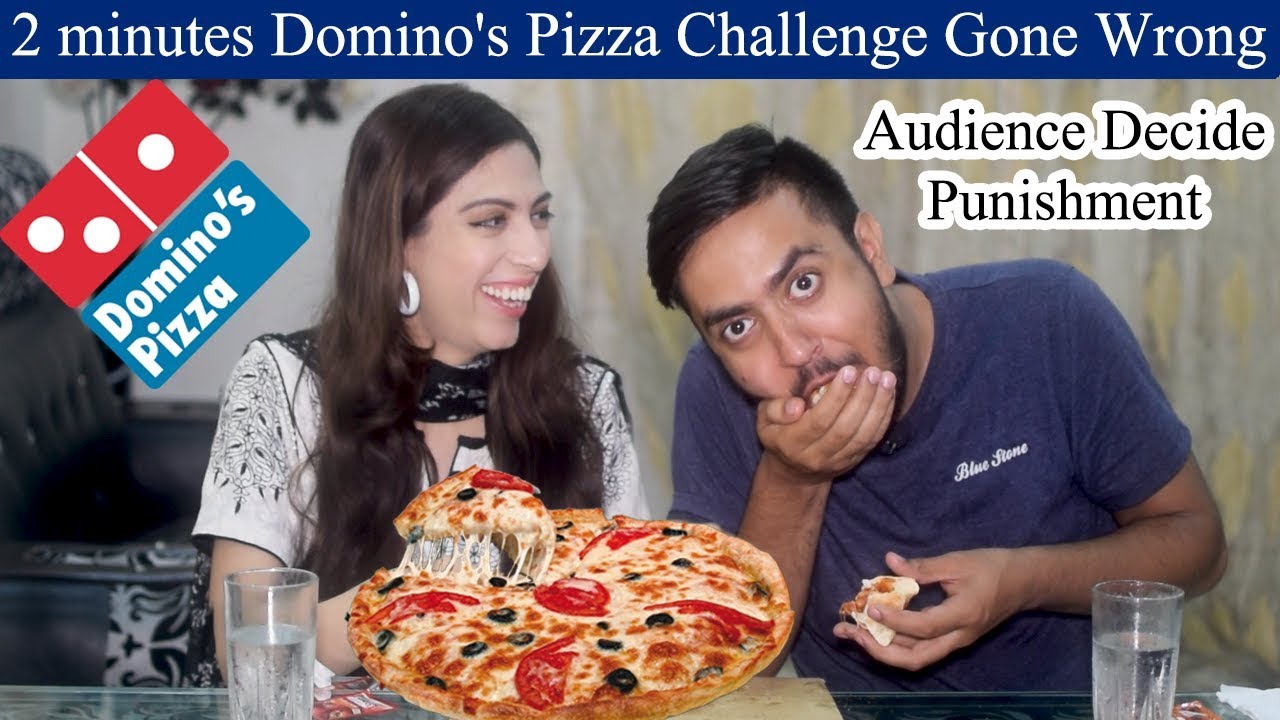 Pizza Challenge Gone Wrong | Domino's Large Pizza Eating Challenge | Food Challenge