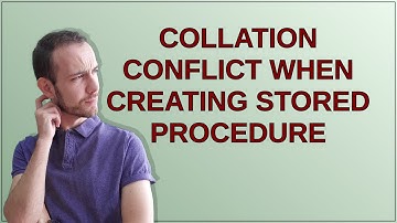 Collation conflict when creating stored procedure