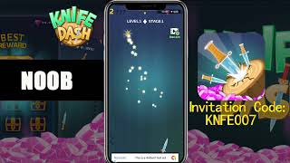 Knife dash game challenge_ New_ Hit diamond ball t screenshot 2