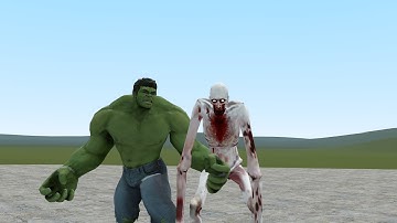 HULK VS SCP-096 - Garrys Mod Sandbox