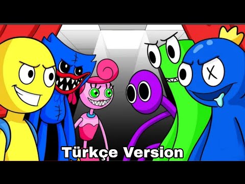 RAINBOW FRIENDS Vs. POPPY PLAYTIME (ANİMASYON - TÜRKÇE) Rainbow Friends Hikayesi Animation