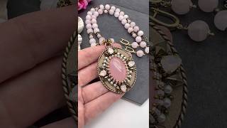 Авторские украшения из натуральных камней #шайдова #jewelry #бусы #украшенияскамнями #серьги #колье