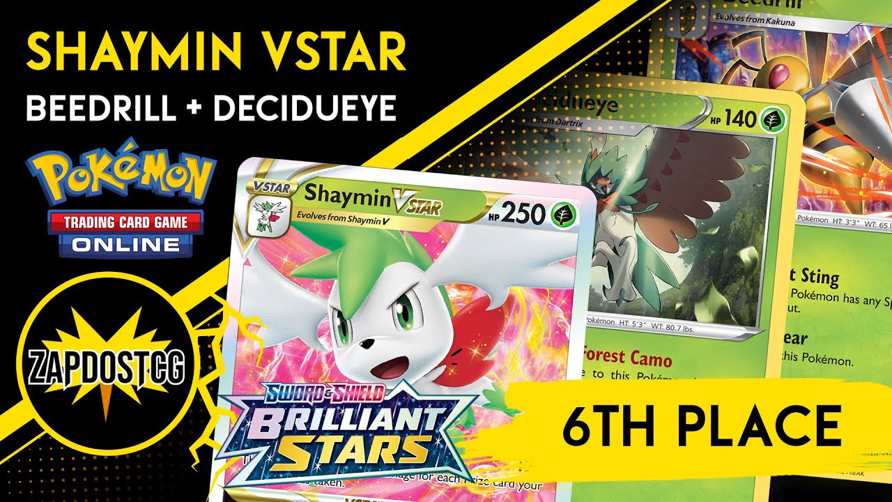 Shaymin V Brilliant Stars Pokemon Card