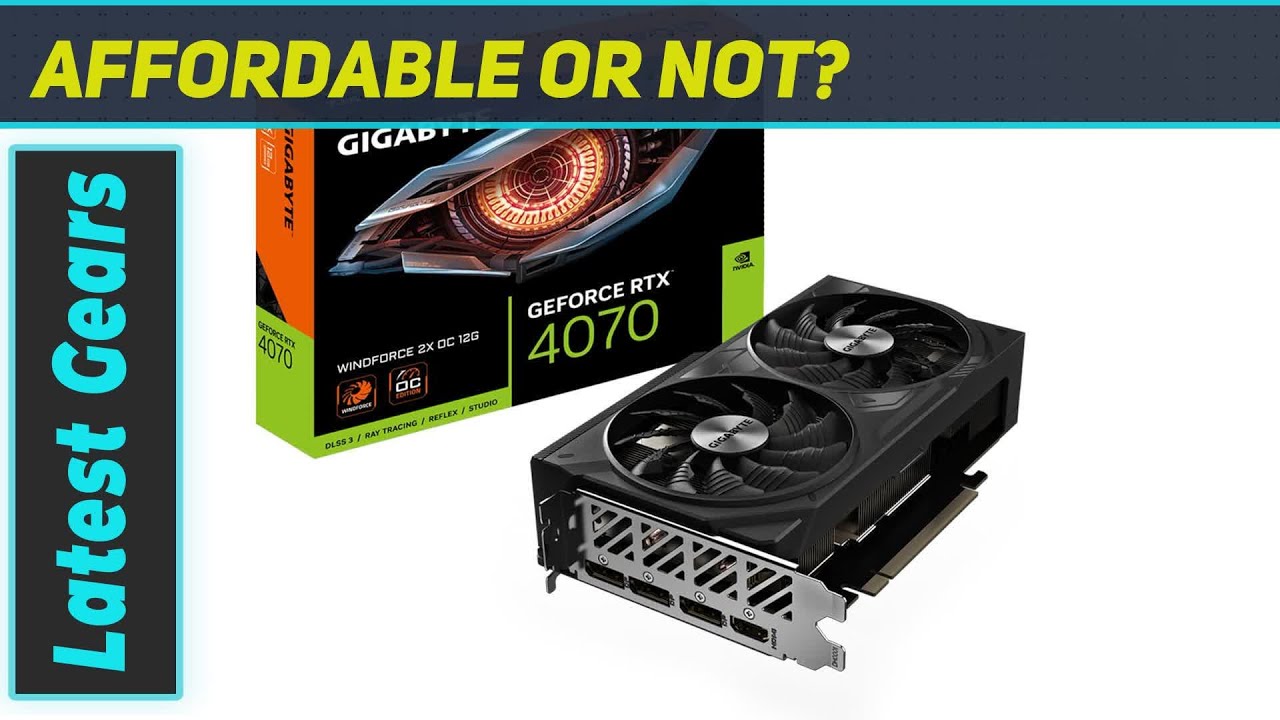 GIGABYTE GeForce RTX 4070 WINDFORCE 2X OC 12G Graphics Card