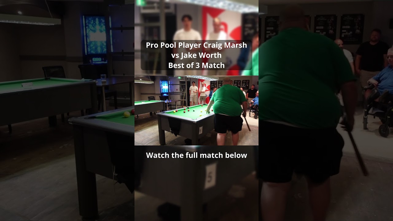 Pro Pool Player Craig Marsh vs Jake Worth 