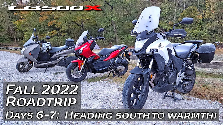Fall 2022 ROADTRIP: Days 6-7 // Honda CB500X // He...