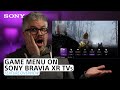 Sony  game menu on sony bravia xr tvs  feature overview