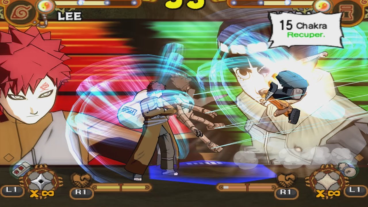 {Lee Vs Gaara} Naruto Shippuden Ultimate Ninja 5 - YouTube