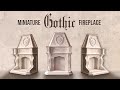 Mini gothic fireplace