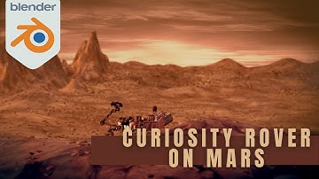 Nasa Curiosity Rover on Mars Landscape #curiosityrover #mars #3danimation