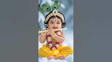 Baby Krishna’s Playful Charm | Blissful Moments 🦚 #ai #littlekrishna #animation #shorts