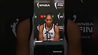 A’ja Wilson praises Chelsea Gray: “She’s our leader — she’s so good!” 👑🏀🔥Credit:@womenhooping on YT