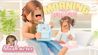 MOMMY Daughter Before school MORNING Routine | Blush Acres Roleplay | Bonnie Builds