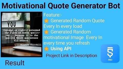 Motivational Quotes Generator in Sketchware Pro | Quotes in sketchware | Sketchware Project