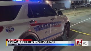 1 dead, 2 injured in Fayetteville shootings